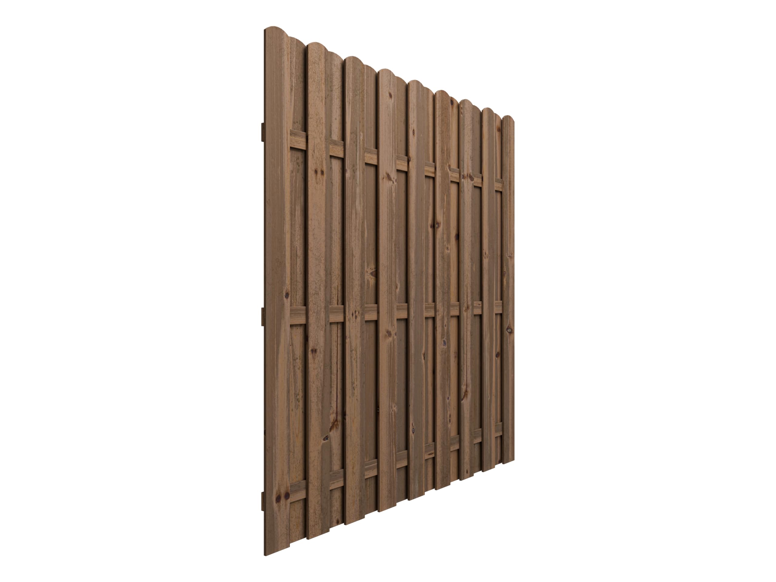 Sichtschutzzaun Gartenzaun Gartentor Brettertzaun kesseldruckimprägniert|wetterfest Kieferholz 180x180x4cm Braun