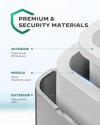 Miniatura 5 de Silonn Máquina de hielo para encimera, 9 cubos listos en 6 minutos, 26 libras en 24 horas, máquina de hielo portátil con autolimpieza, 2 tamaños de