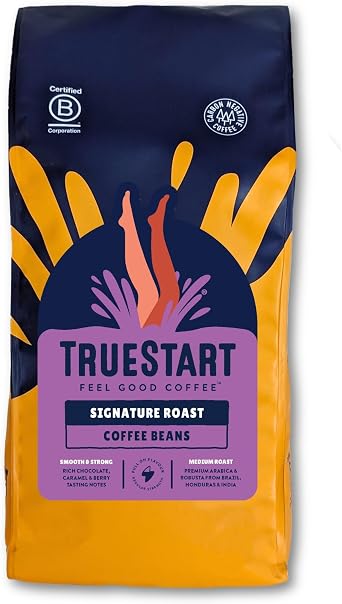 TrueStart Coffee Beans, Signature Roast, Arabica & Robusta, 1kg
