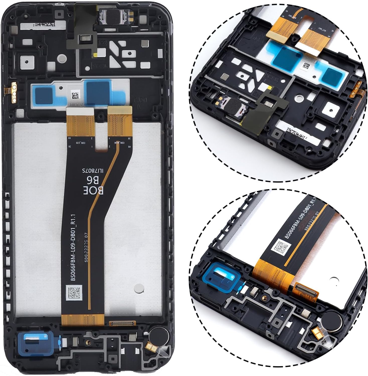 for Samsung Galaxy A14 SM-A145F SM-A145M A145M A145F A146B LCD Screen Display Touch Screen Digitizer Assembly with Frame Replacement 6.6"(NOT Fit SM-A145P)