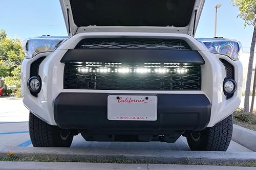 Miniatura 8 de iJDMTOY - Barra de luces ultra delgada de 32 pulgadas, 90W, CREE LED con soportes de montaje de parrilla para defensa inferior para Toyota 4Runner y
