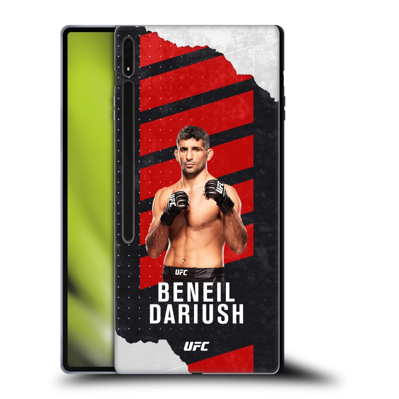 Head Case Designs Officially Licensed UFC Fight Card Beneil Dariush Soft Gel Case Compatible with Samsung Galaxy Tab S8 Ultra