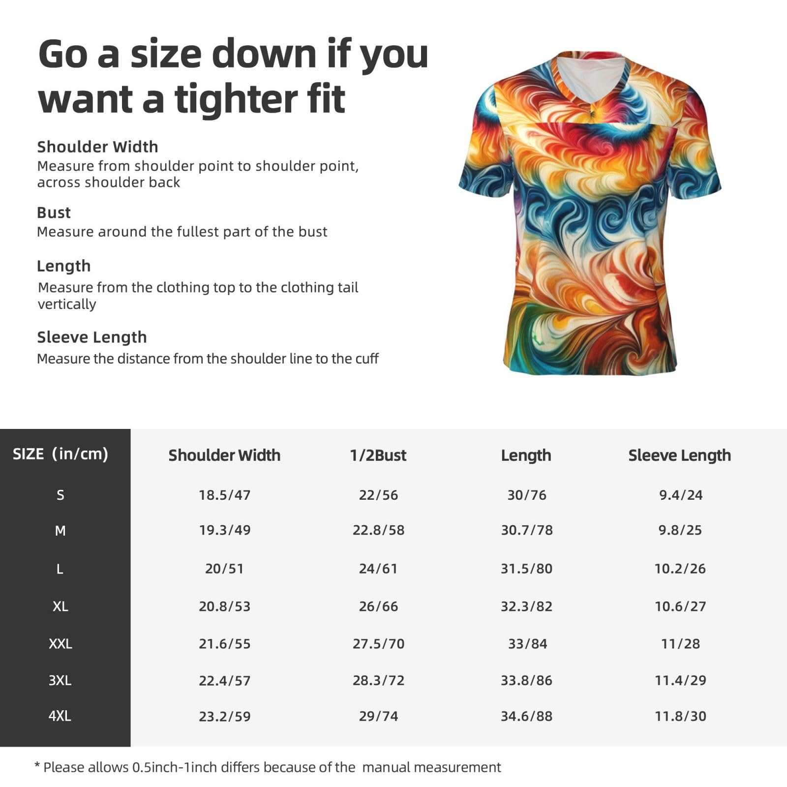 Stylish Athletic Sports Jersey Abstract-Painting-Tie-Dye Men's Rugby Jersey 4X-Large Black