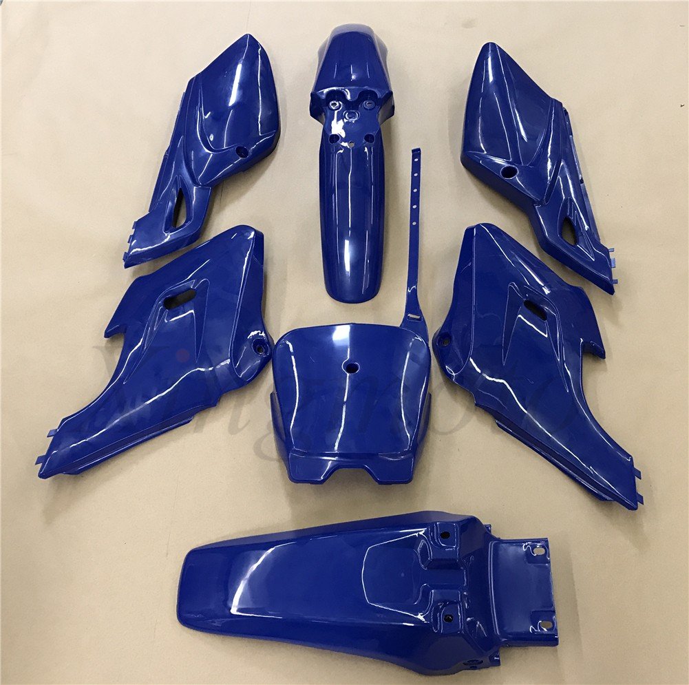 NBX- 7 PCs Blue Plastic Fairing Body Cover Kits For Compatible with Baja Dirt Runner 125