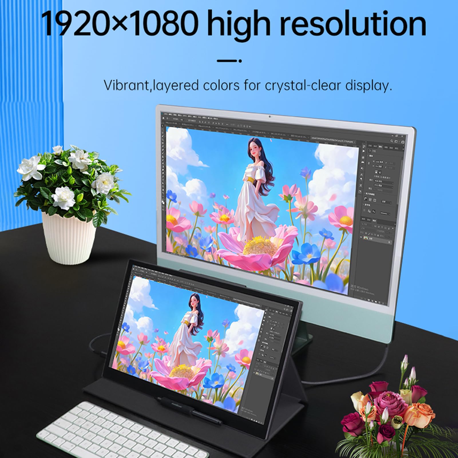 Diyeeni Tablet Graficzny P120T 11,6 Cala, Monitor Graficzny z 16384 Poziomami Ciśnienia, 120% SRGB, Sterowanie Dotykowe, 5080LPI, do Rysowania, Malowania, Projektowania i Nauczania