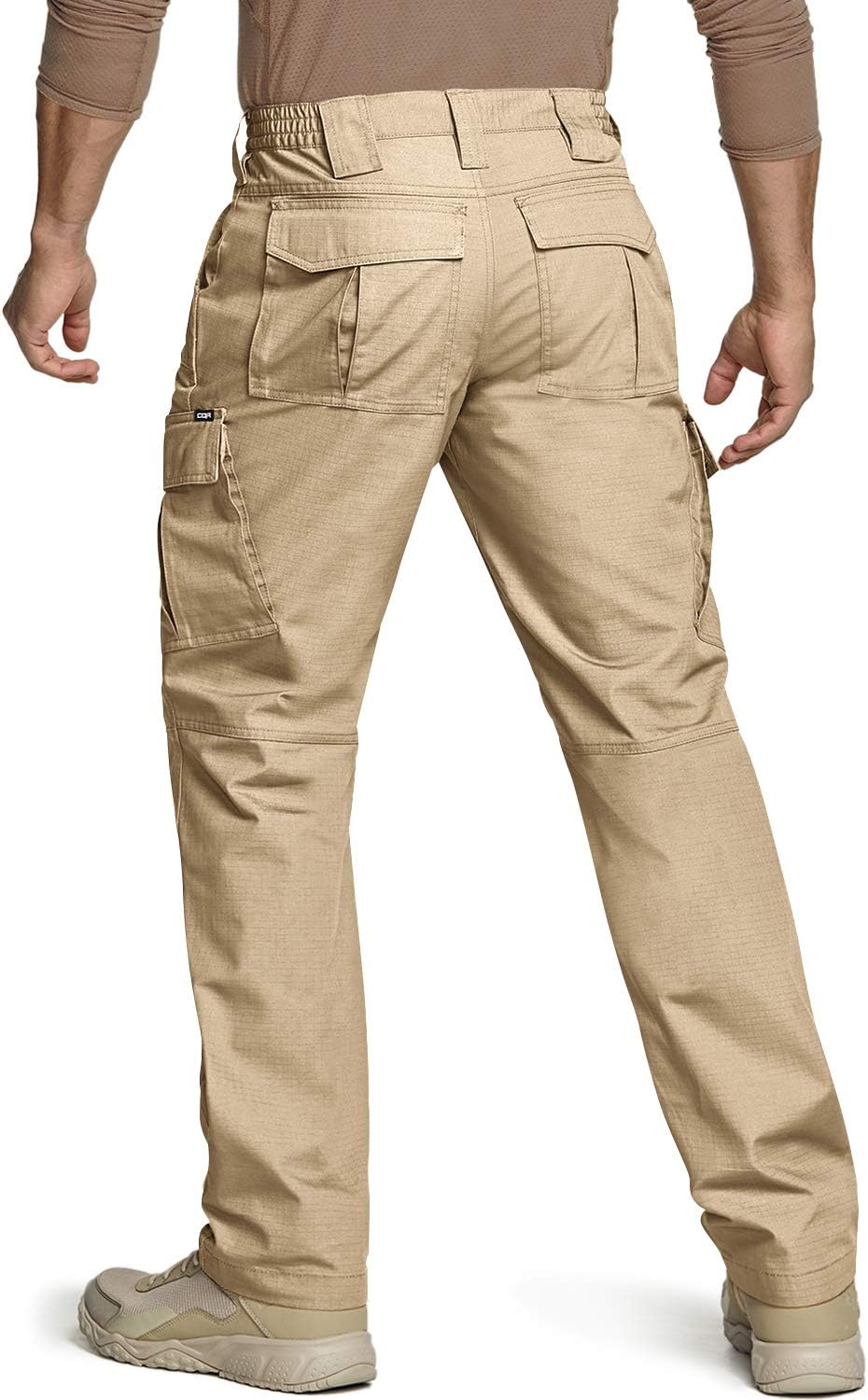 CQR Men's Tactical Pants, Water Repellent Ripstop Cargo Pants, Lightweight EDC Hiking Work Pants, Outdoor Apparel : Sports & Outdoors