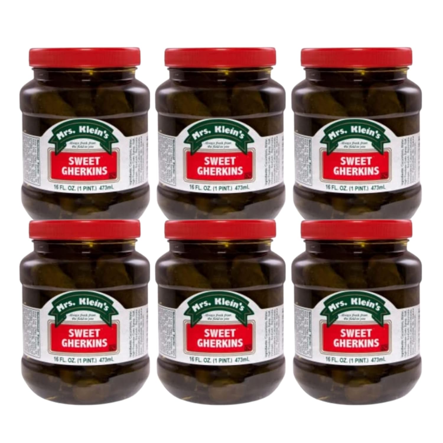 Mrs Kleins Sweet Gherkin Pickles Sweet Cornichons