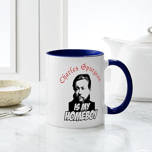 Miniatura 7 de CafePress Spurgeon Homeboy - Taza de café de cerámica de 11 oz (11.0 fl oz)