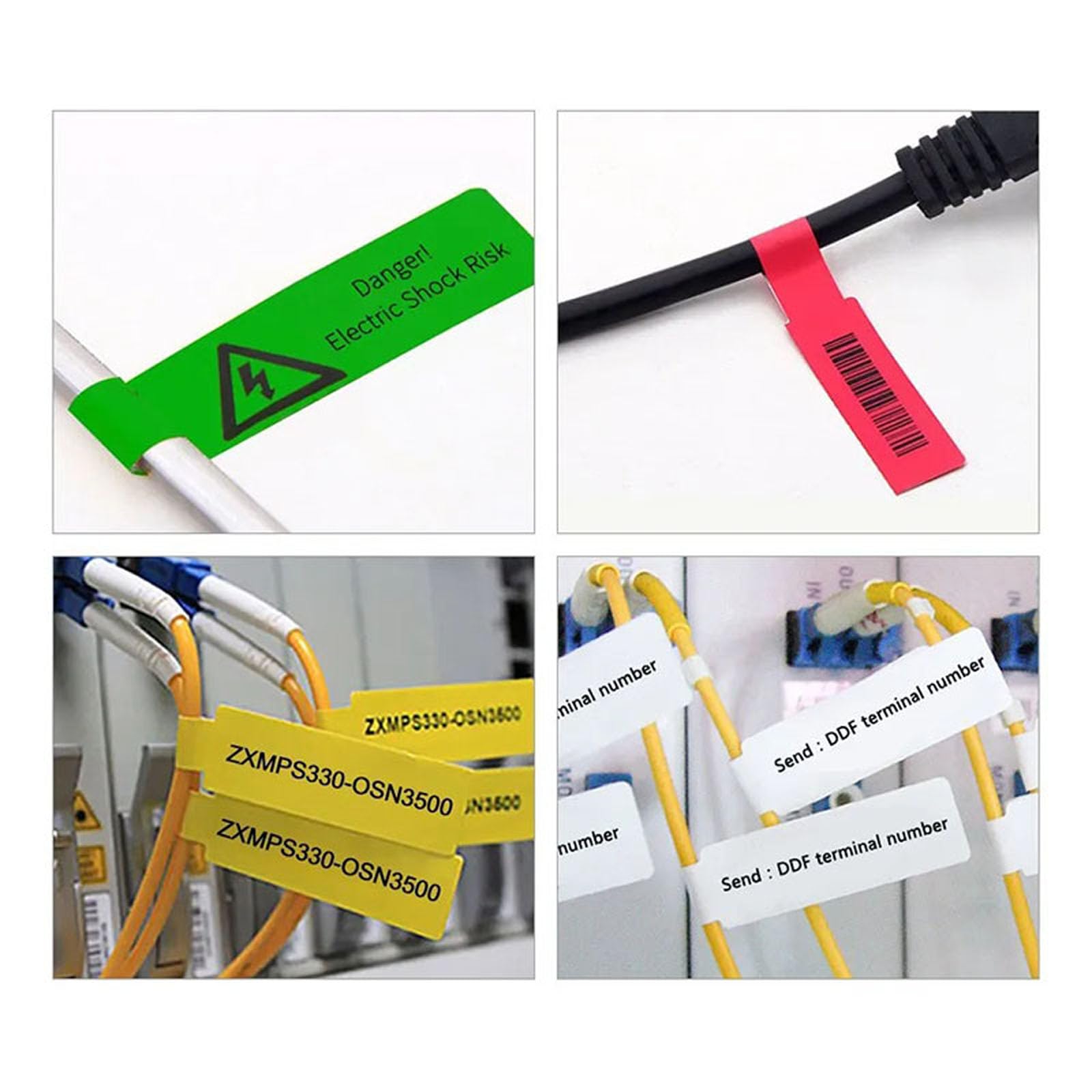 Etichette termiche stampabili Etichette di carta adesiva Adesivi per etichette per cavi resistenti all'olio Etichette adesive industriali per ufficio Scuola Ospedale