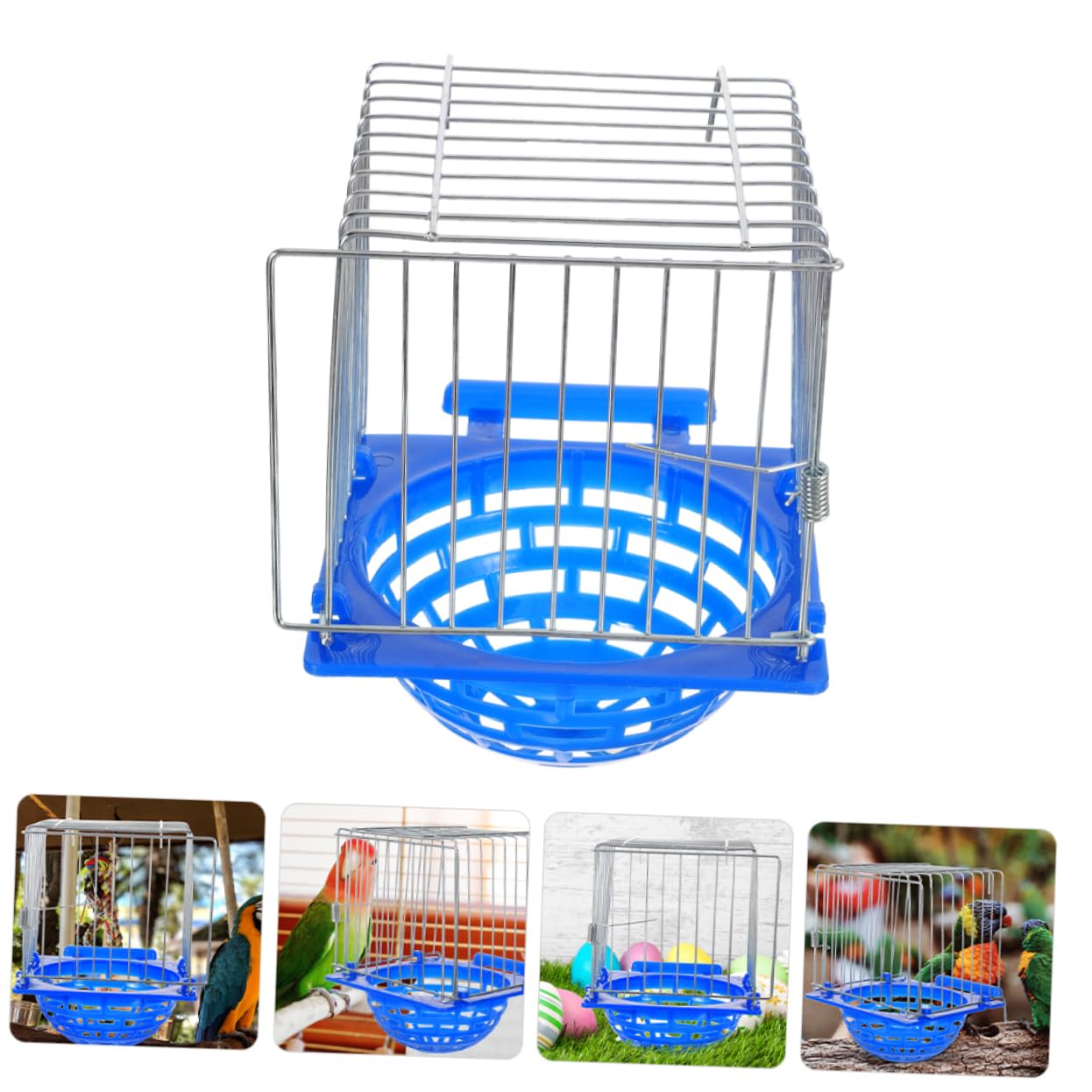 WOONEKY 4 Piezas Caja Nido de Cría para Pájaros Diseño Elegante y Cómodo para Periquitos y Aves Pequeñas de Limpiar y Mantener Hábitat Saludable para Cría