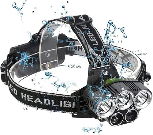 Linterna frontal LED recargable por USB linterna frontal súper brillante con 6 modos de luz ajustable faro impermeable para niños adultos camping disponible en Yaxa Guatemala