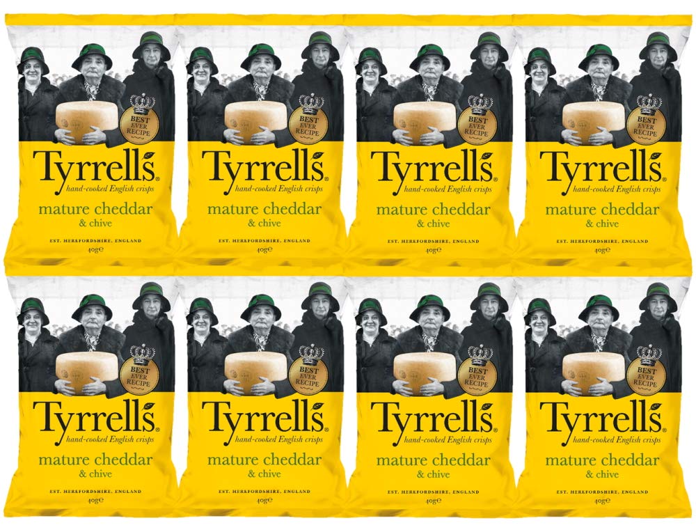 Mature Cheddar & Chives (40g, Pack of 8)