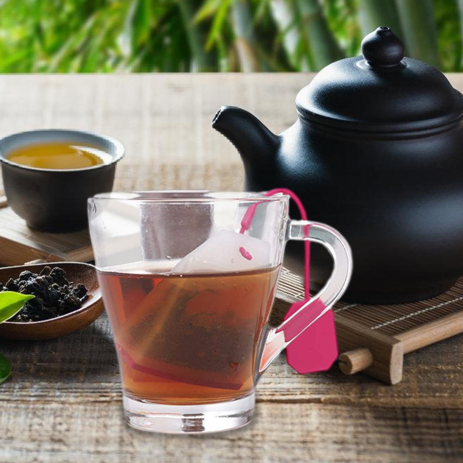 Infusor De Té De Silicona Reutilizable - Colador Seguro Para Hojas Sueltas, Fácil De Limpiar Y Apto Para Tazas Y Teteras