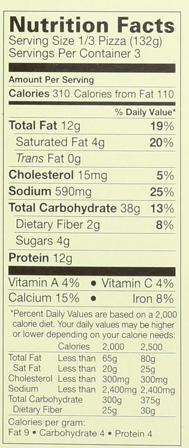 Amy's Frozen Pizza, Spinach Pizza, Made With Organic Spinach and Tomatoes, Frozen Meals, 14.0 Oz