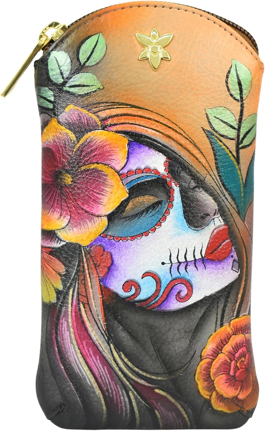 Anuschka Women's 2040 Eyeglass Pouch, Women's Hand-painted Genuine Leather Pouch