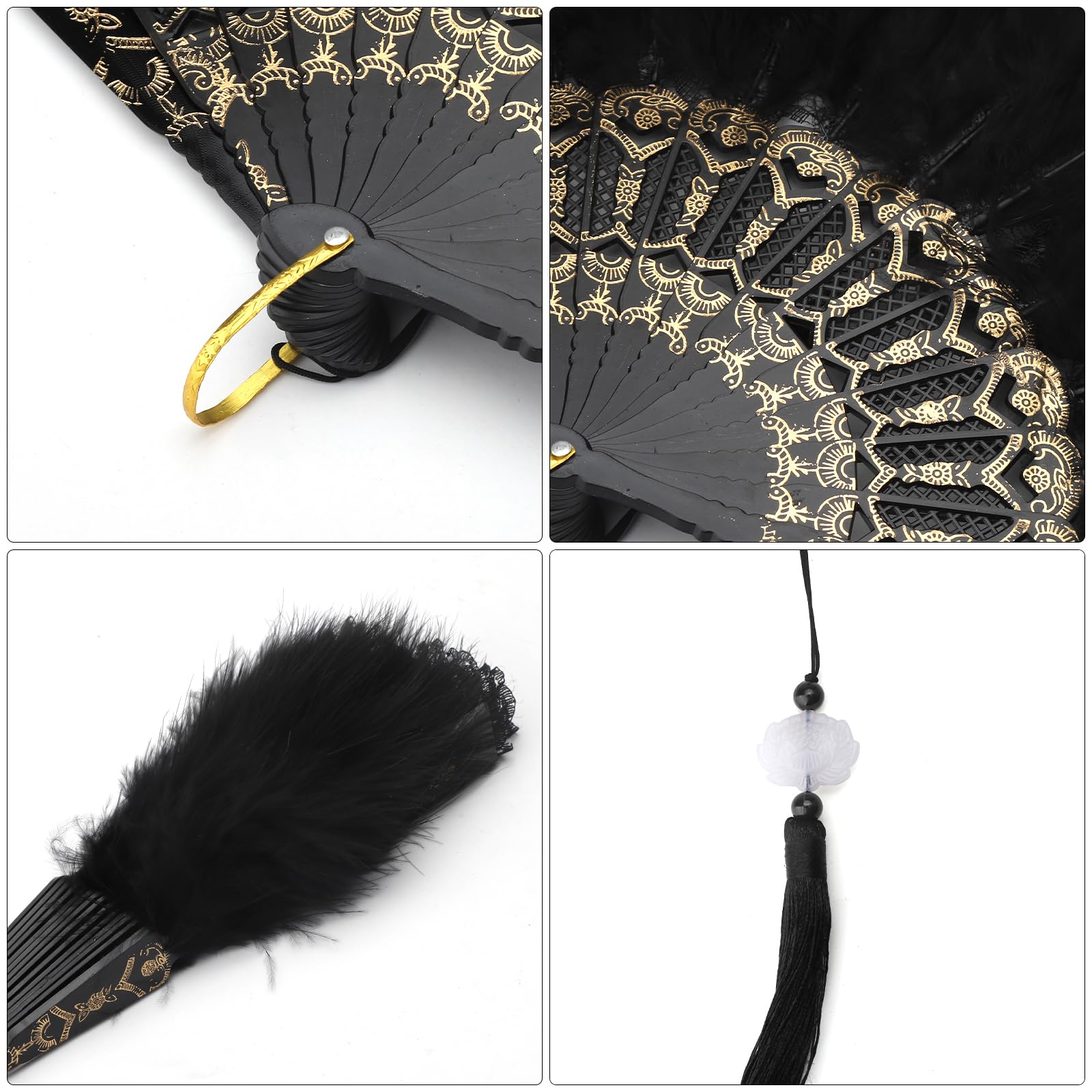 Boa Di Piume Nere Per Costumi | Sciarpa Di Piume Per Carnevale, Matrimoni E Feste Anni '20