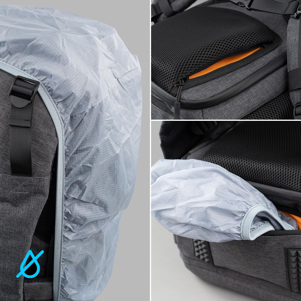 DÖRR Fotorucksack Prag Pro 20L & Prag Go 16L, Wasserdicht, Kamera-Rucksack, 16 Zoll Laptopfach, Spiegelreflex, DSLR SLR, Flexible Inneneinteilung, Stativ-Halterung, Drohnenrucksack, Robust & Leicht