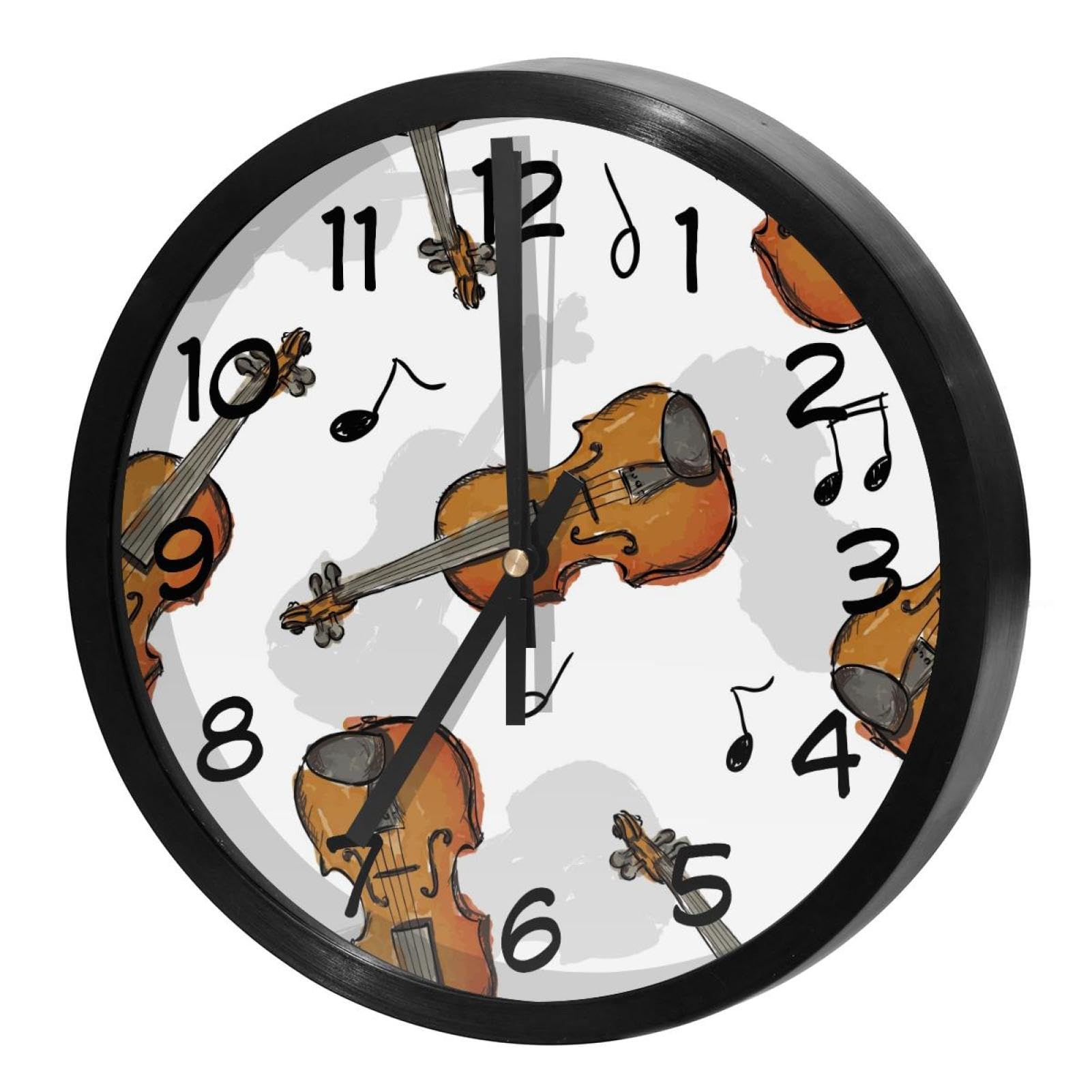 Horloge murale violon pour supprimer le bruit de tic-tac dans votre cuisine
