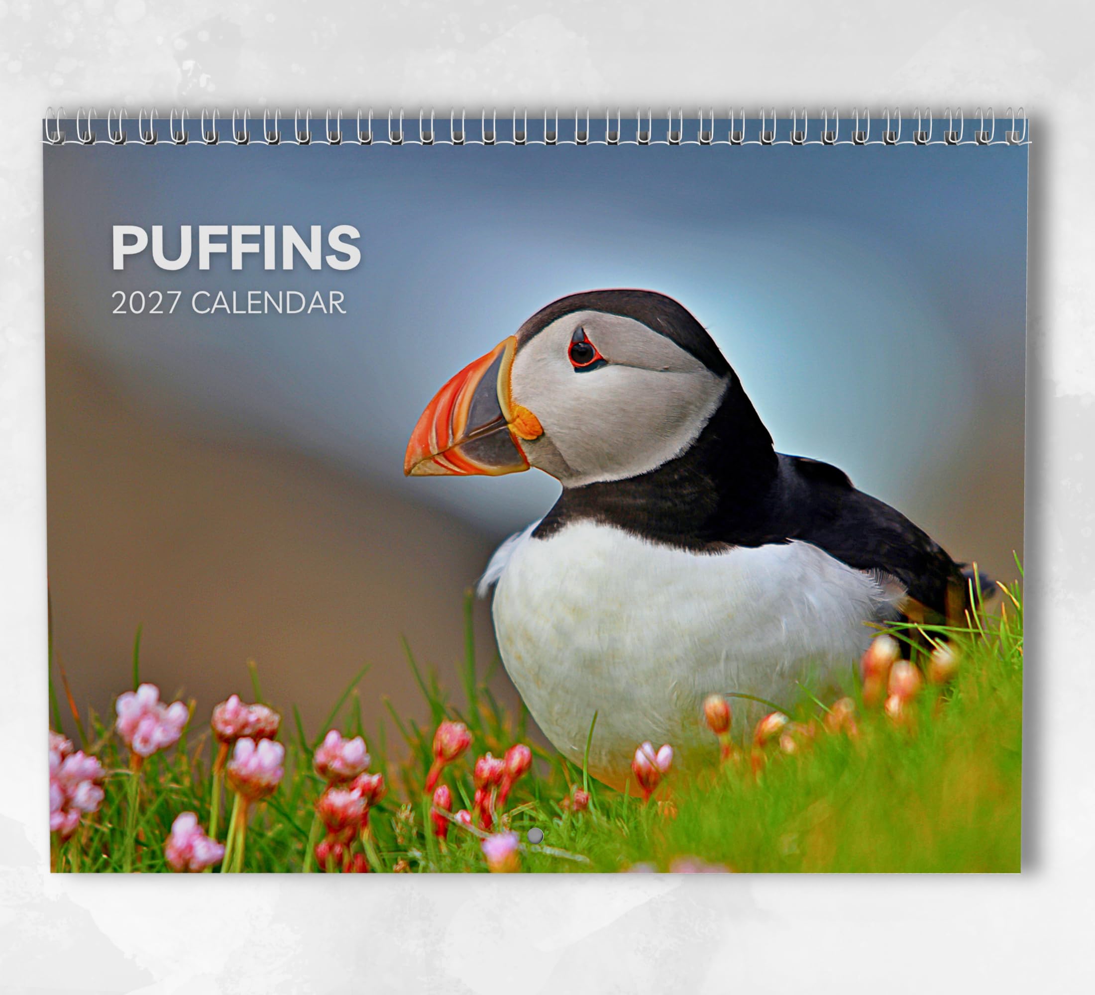 Puffins Calendar 2027: Monthly Wall Calendar with Notes, Hanging A3 Size, Includes key dates & holidays