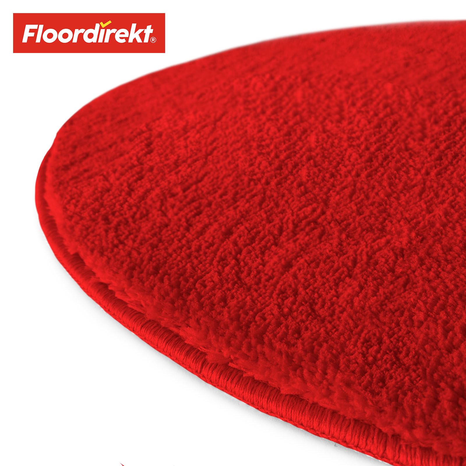 Floordirekt Badmat Sky, badtapijt in rond, dicht, pluizig comfort voor uw huis, badmat antislip wasbaar, schadstofgetest (zwart, 120 cm (rond