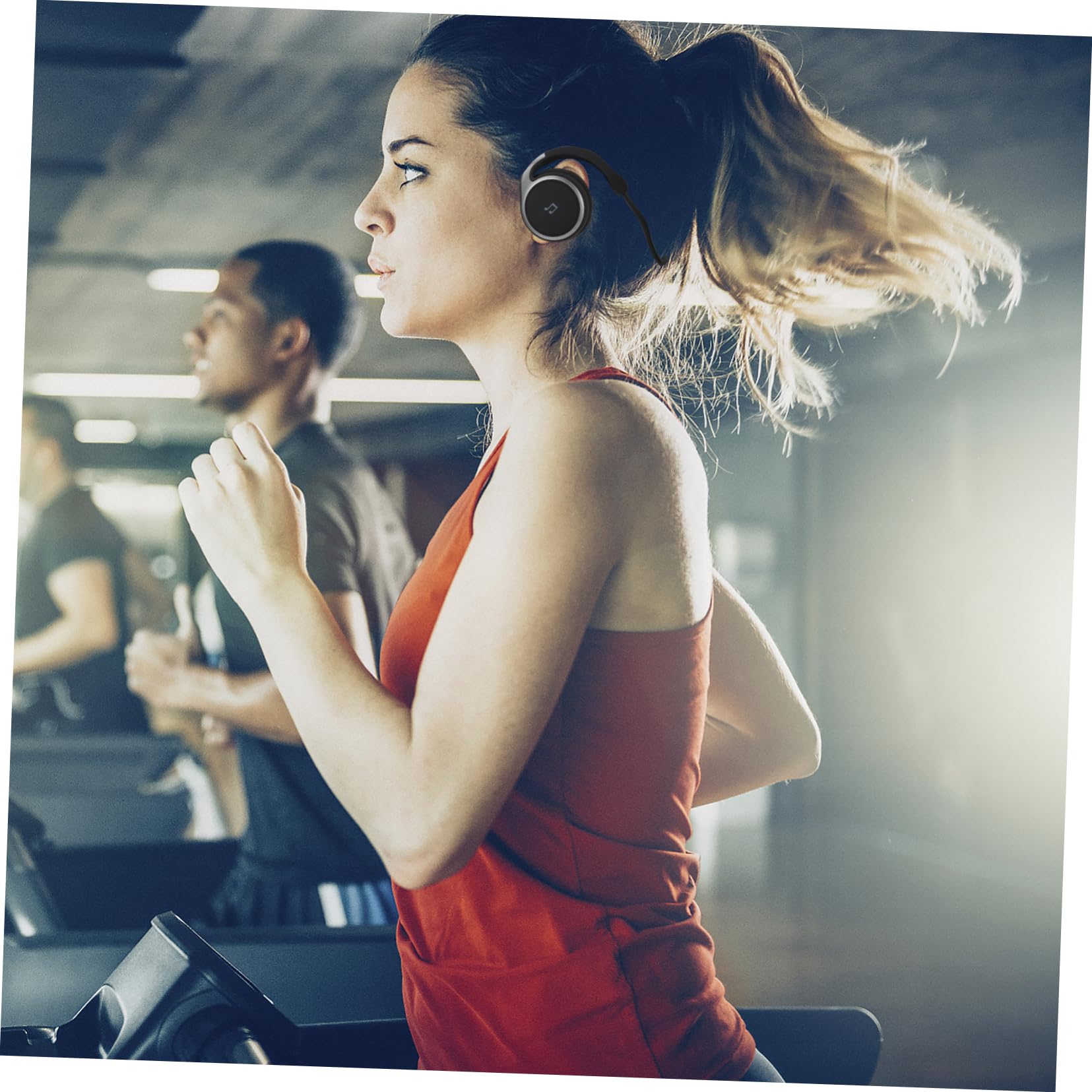 Housoutil Cuffie Sportive Wireless con Gancio per Orecchio Auricolari Insonorizzati per Chiamate Compatto e per Allenamenti e Attività All