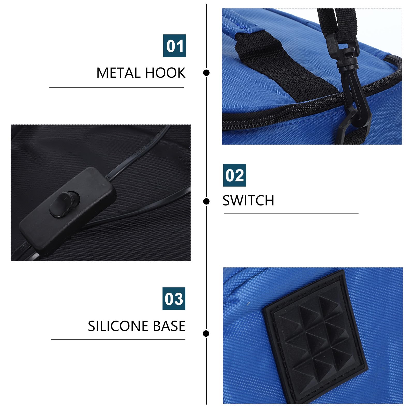 FOMIYES Bolsa Térmica Calefacción 12v Hecha de Tela Oxford y Abs para Almuerzo para Automóvil Adecuado para Oficina y Viajes