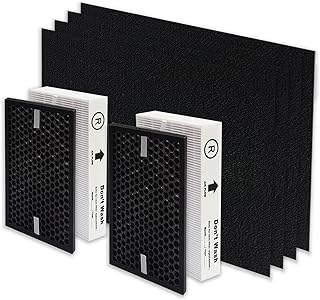 PUREBURG Replacement True HEPA Filter Kit Compatible with Honeywell InSight HPA5200B HPA5250 Air Purifiers & PowerPlus HPA3200 , HRF-R2(Filter R) HRFSC1(Filter S) HRF-A200(Filter A) HRF-ARVP200,H13 Air Clean