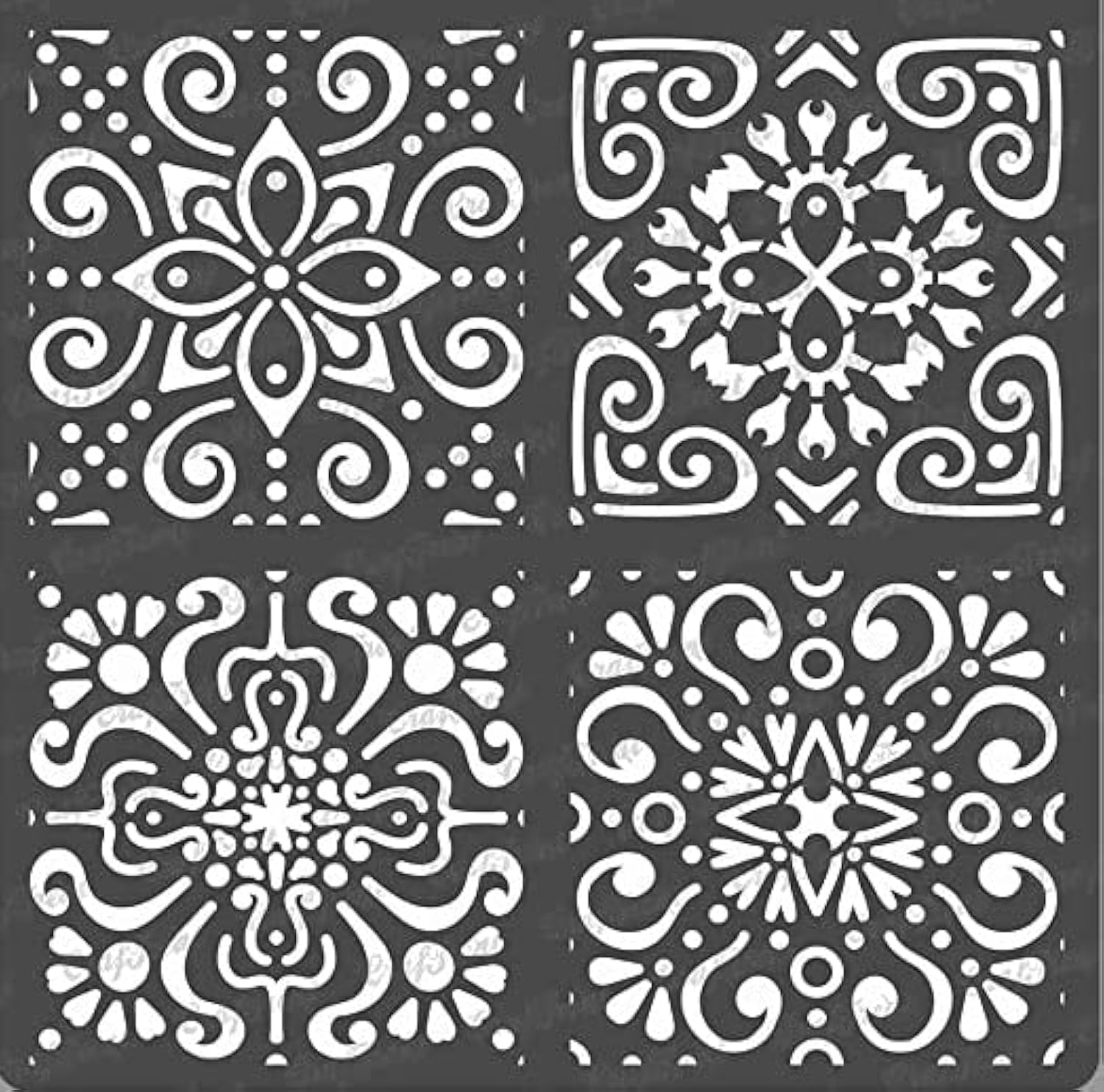 Craftreat Moroccan Tile Stencil For Painting On Wood Canvas Paper |  Desertcart Seychelles, image size:1500x1483