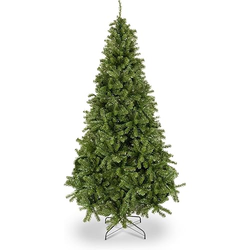 Bonnlo Upgraded Full 7.5 Feet Unlit Artificial Full 1450 Tips Branch Christmas Pine Tree with Sturdy Metal Legs