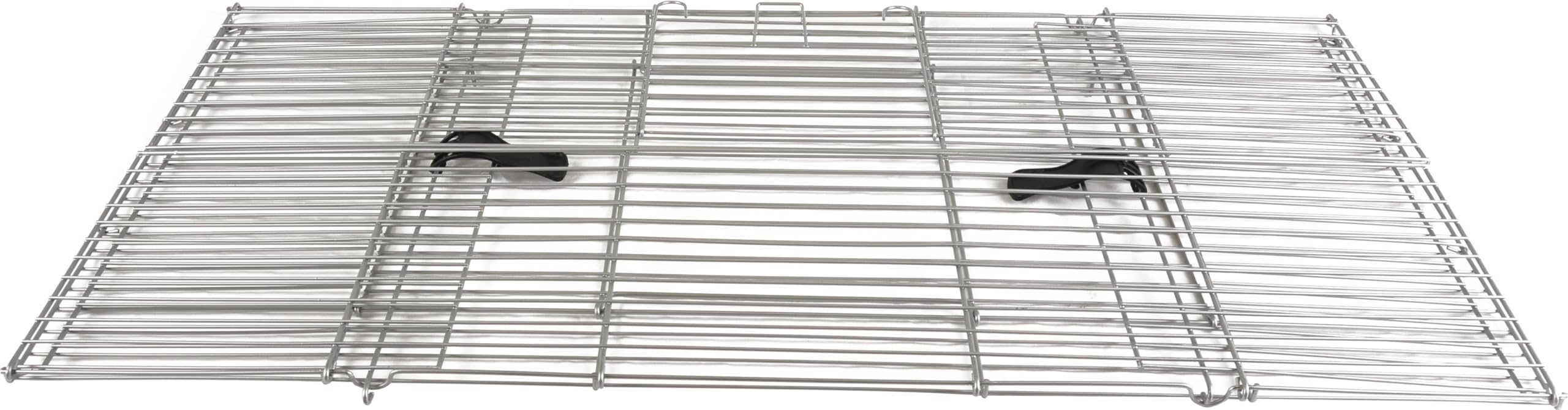 Flamingo Kleintierkäfig Eppo – Silber/Schwarz, XL (100 cm) | Geräumiger & robuster Käfig für Kaninchen & Meerschweinchen