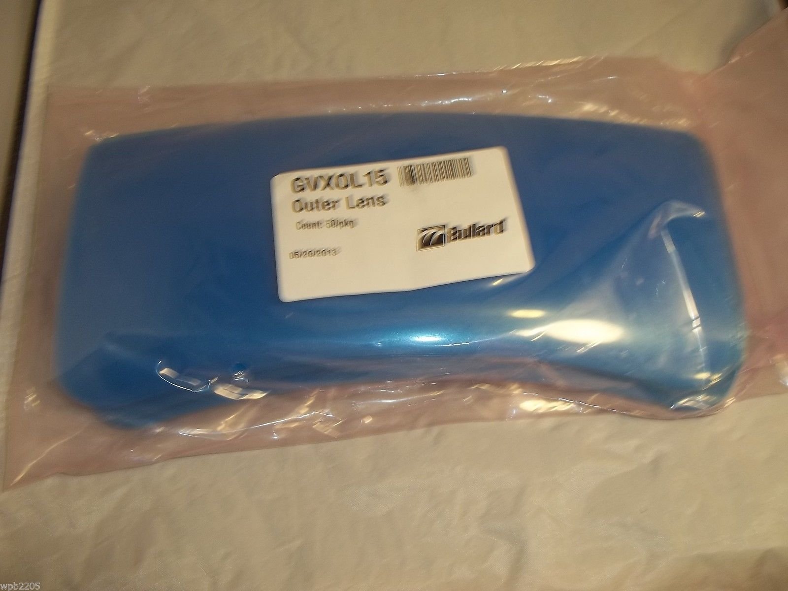 Bullard Sandblast Helmet outer Lens Sandblasting for GVX Series Helmets 50 pcs