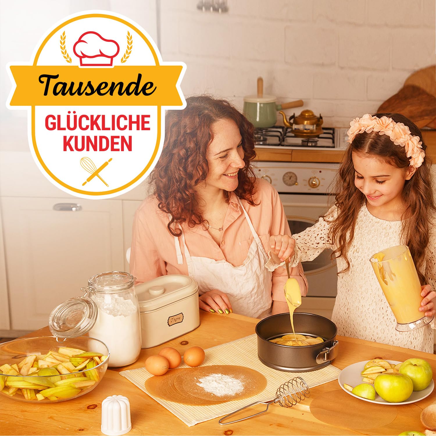 220 Stück Rund Backpapier Zuschnitte 23 cm | Butterbrotpapier Braun Pergamentpapier zum Backen, Kochen - Einfache Reinigung von Baker's Signature