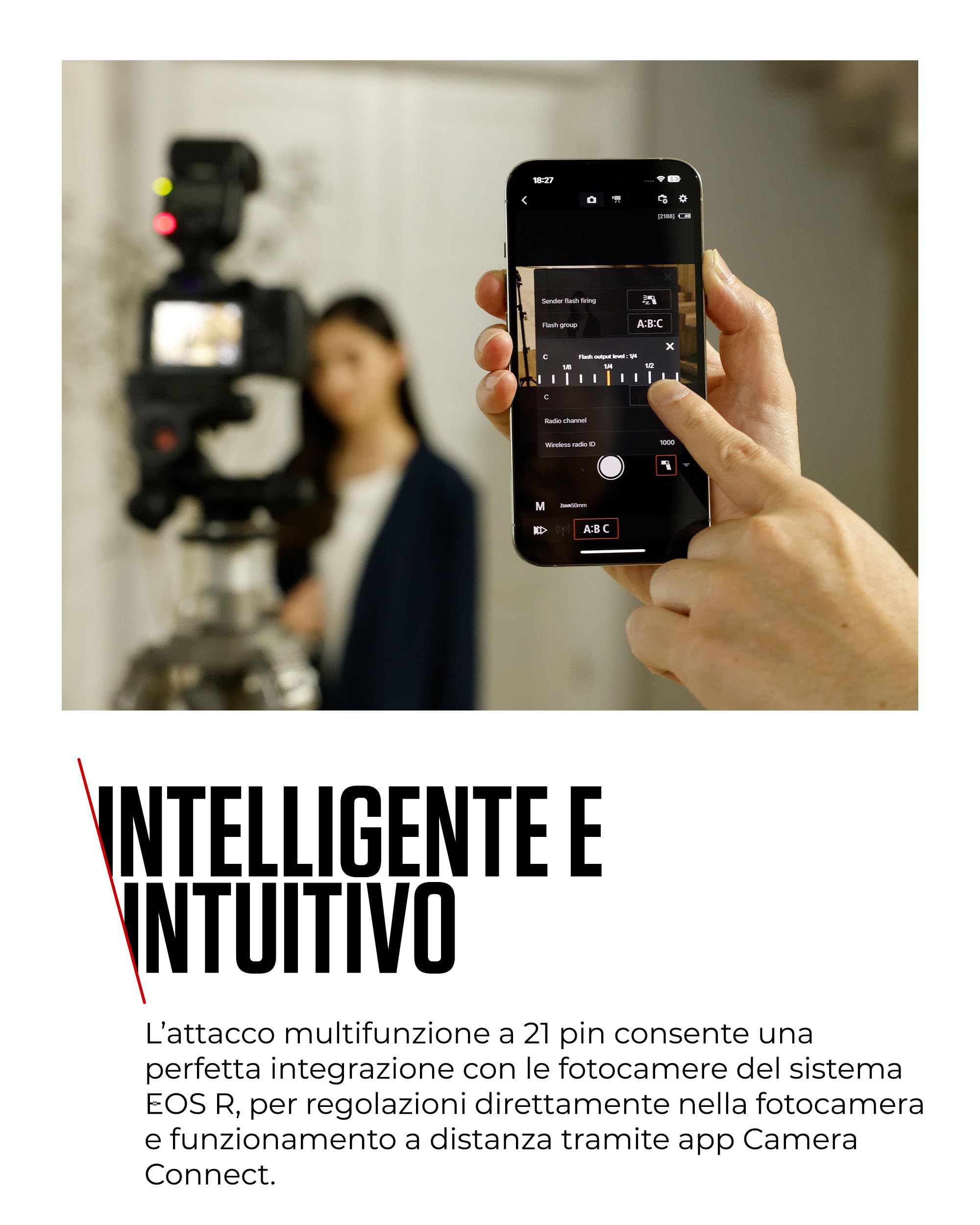 Canon Speedlite EL-10 Flash con E-TTL II, gamma 1/1-1/1024, attacco multifunzione, leggero