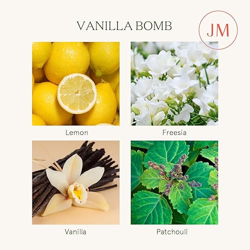 Miniatura 54 de LA JOLIE MUSE Velas perfumadas para el hogar, vela perfumada de peonía de maracuyá, cera de soja natural, 80 horas de combustión, velas de regalo