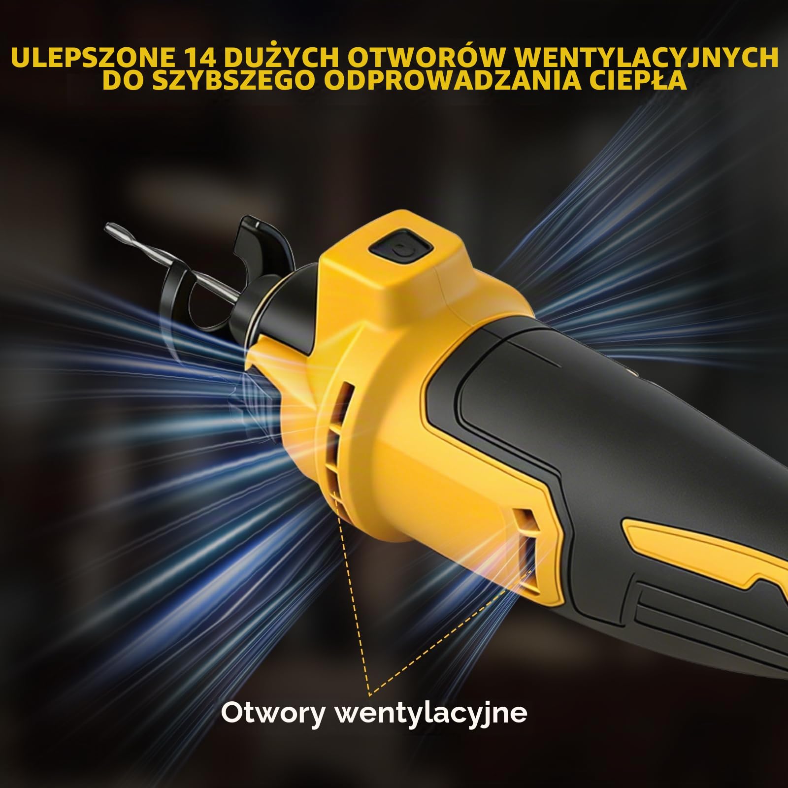 Bezprzewodowe narzędzie do wycinania płyt kartonowo-gipsowych do akumulatorów DEWALT 18 V 20 V, bezszczotkowa piła obrotowa do płyt kartonowo-gipsowych z 20000 25000 30000 3 zmienne prędkości do