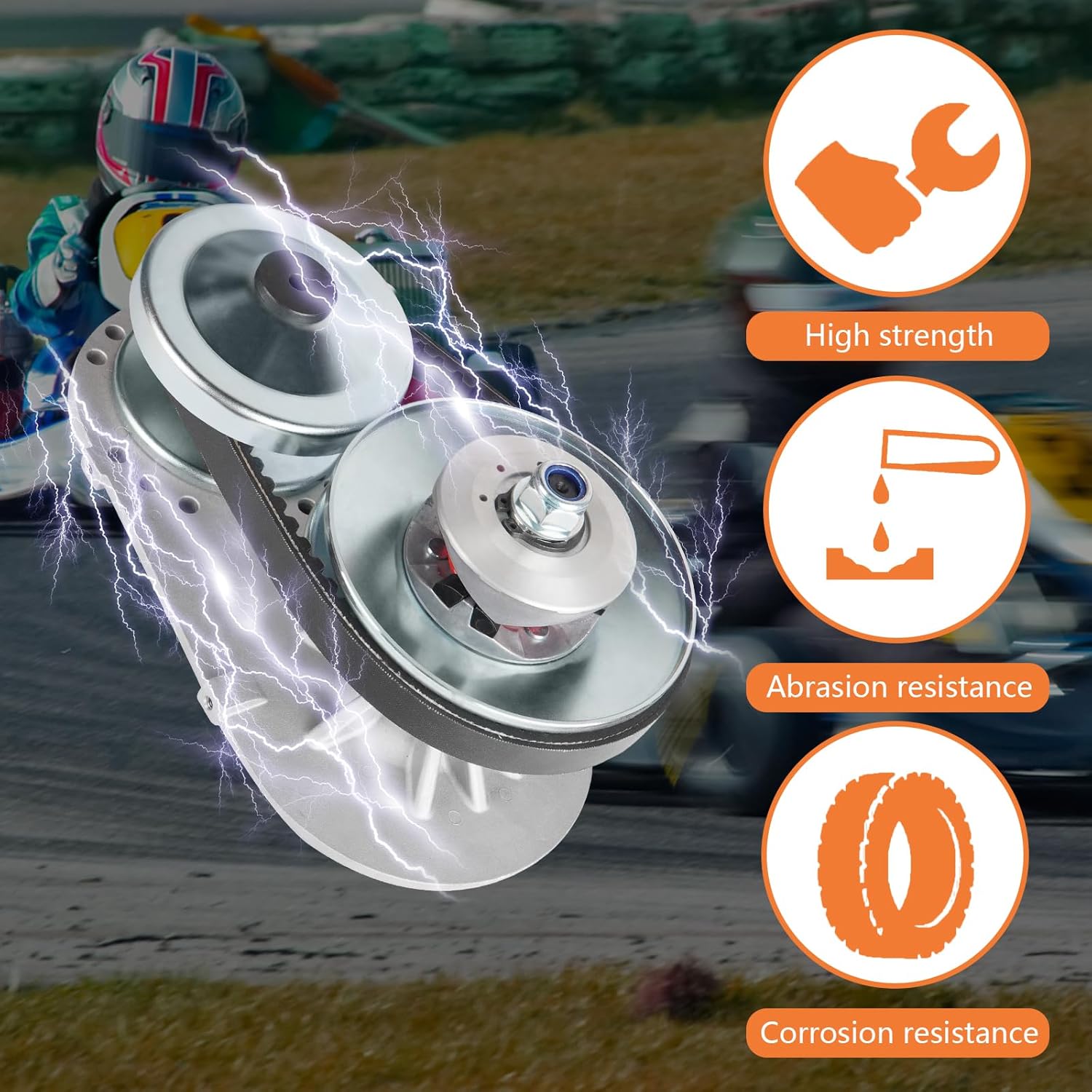 Torque Converter 30 Series Mini Bike 2-7Hp Go Kart CVT Clutch 3/4 inch 10T #40/41/420&12T #35 Chain Drive Belt Pulley for Predator 212cc, Manco Comet TAV2 Mini Bike Engine Replace for 219552A 218353A