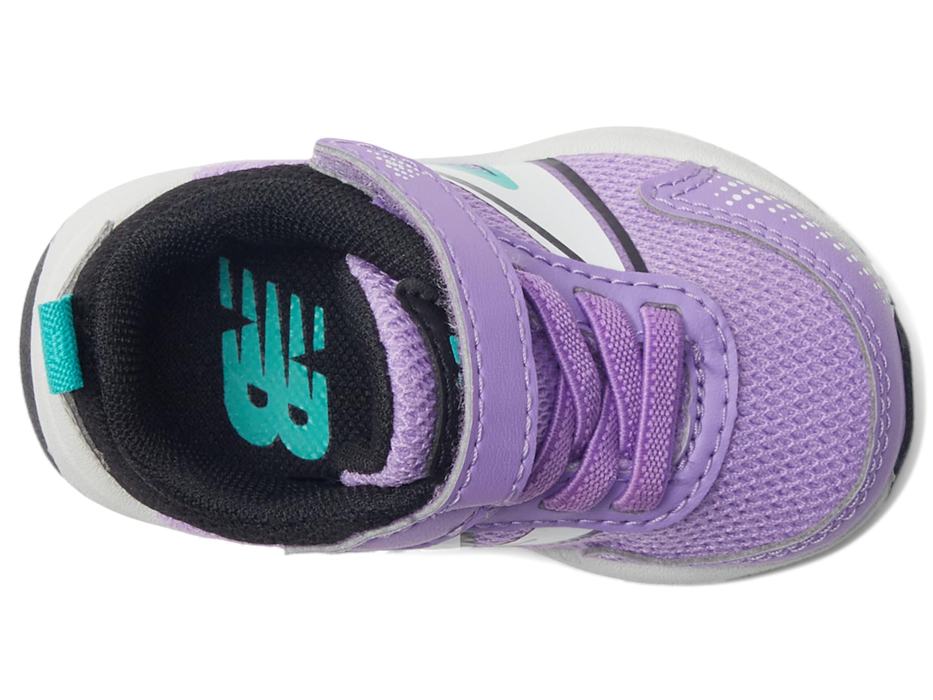 New Balance Baby Dynasoft 545 V1 Bungee Lace with Top Strap Running Shoe, Purple Fade/Black, 3 US Unisex Infant