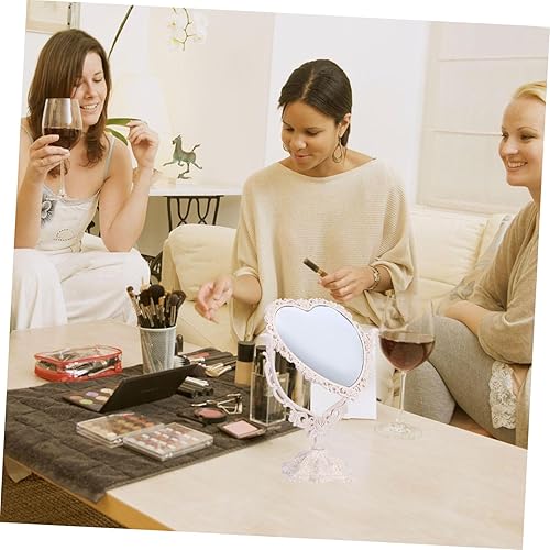 Miniatura 7 de FOMIYES 3 piezas dobles para maquillaje espejo de tocador espejo de maquillaje espejo de doble cara estilo europeo espejo cosmético tocador