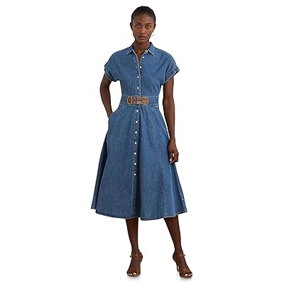 Lauren Ralph Lauren Erlaina Short Sleeve Day Dress Women