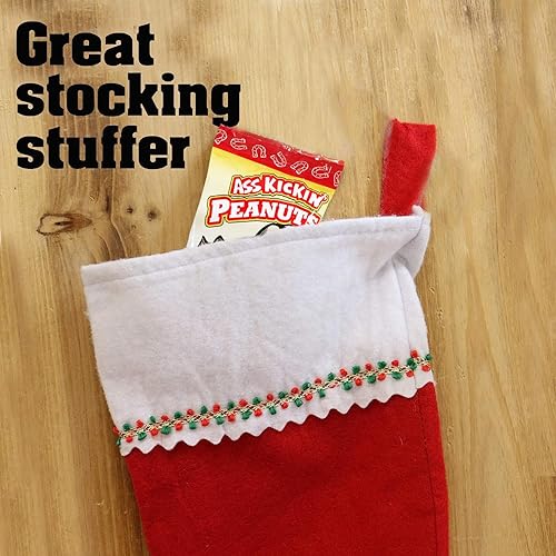 Miniatura 6 de ASS KICKIN' Cacahuetes picantes de pimienta habanero  Paquete de 24 unidades de 1 onza  El mejor regalo gourmet picante de tamaño de viaje, ideal