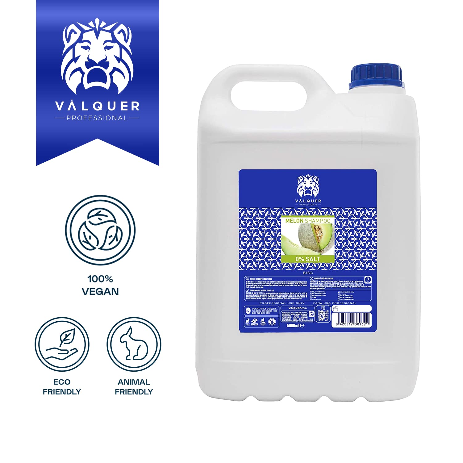 Válquer Salt Free Melon Shampoo - 5000 ml, 5 l (Pack of 1) - Image 4