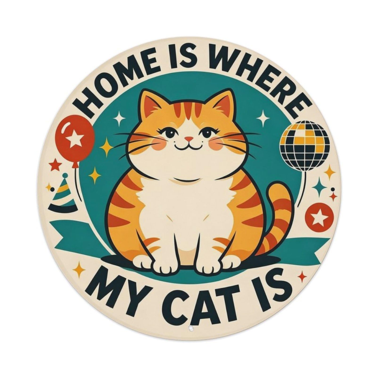 Retro Cat Lover Metal Tin Sign Plaque