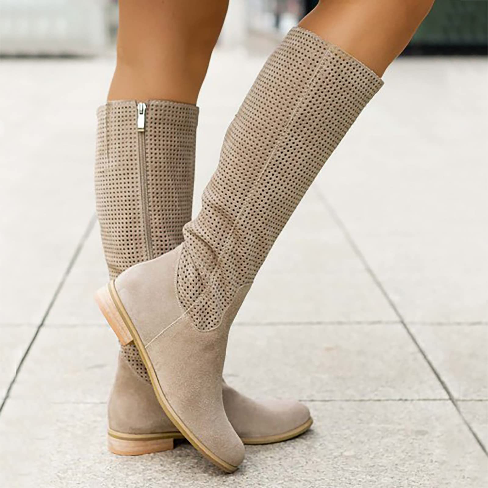 Stivali da Caccia Stivali Pioggia Donna Gomma Impermeabili Antiscivolo Scarpe Stivaletti Donna Estivo Stivaletti Donna All'Aperto Impermeabile Antiscivolo Doposci Stivaletto
