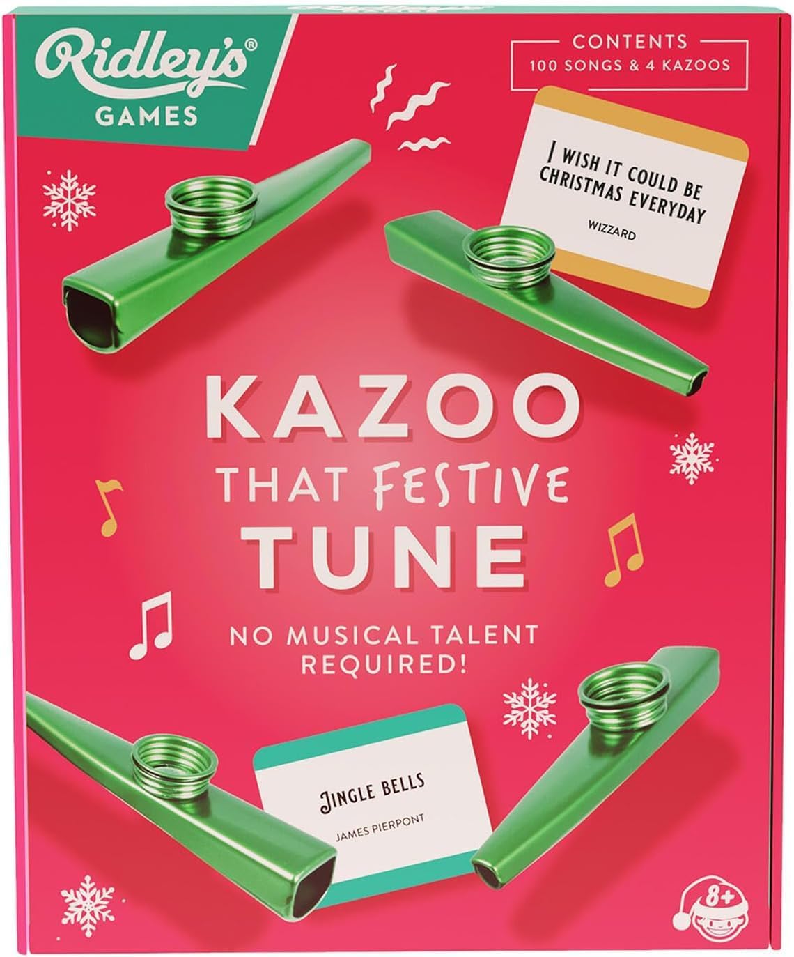 Ridley's | Kazoo That Festive Tune | Party Game | Ages 8+ | 2+ Players | 20 Minutes Playing Time