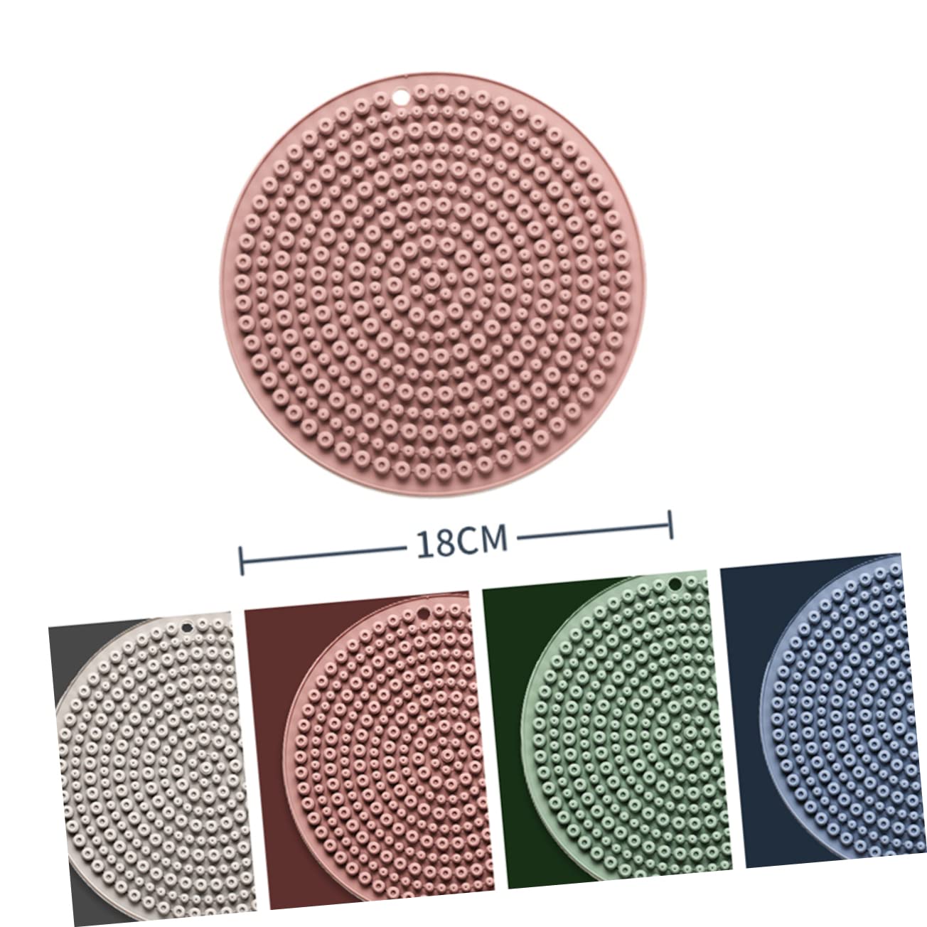 OFFSCH Silicone Table Mat Set Heat Insulated Kitchen Placemats Anti-Slip Craft Mat for Home