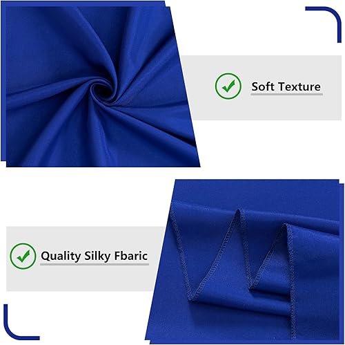 Miniatura 6 de Cortinas de fondo azul rey de 10 x 10 pies para fiestas, escenarios, bodas, ceremonias, cortinas de filtrado de luz, telón de fondo para fotografía