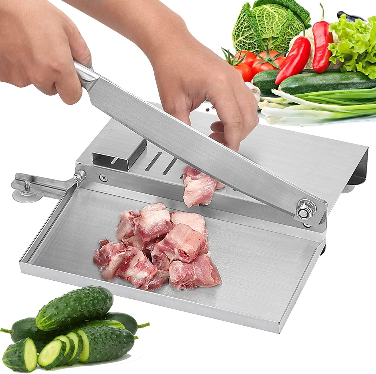 Buy Yuniverse Adjustable Manual Meat Slicer Cutter Machine, Jerky