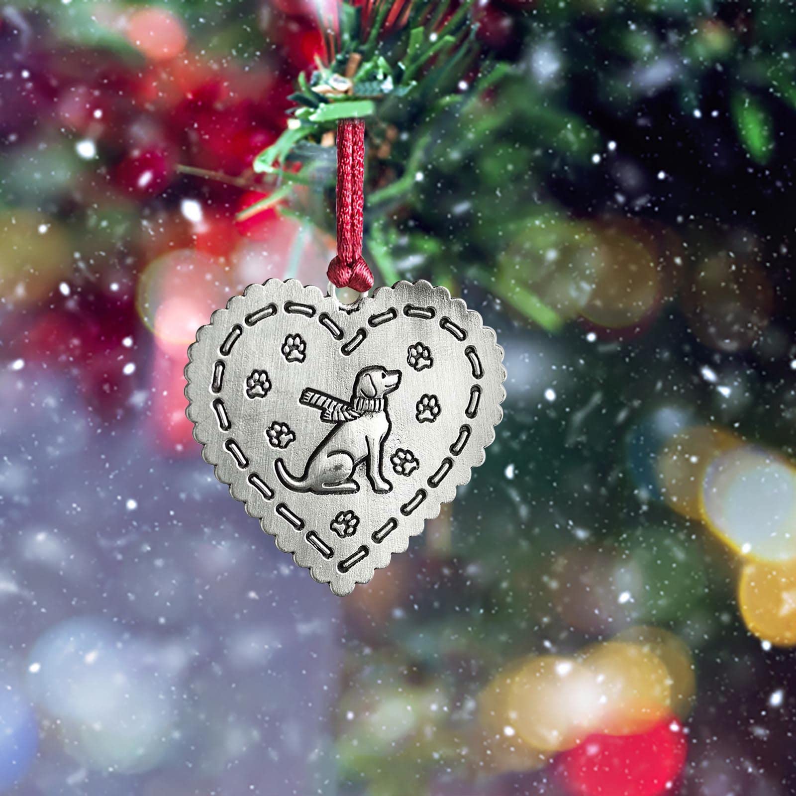 Christmas Metal Pendant Ornaments - Decorative Tree Hanging Decor For Xmas, Parties, Gifts
