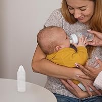 Vista 7 de DECHOUS Juego de 5 botellas de leche desechables para recién nacidos con pezones y cubiertas antipolvo, botellas de lactancia portátiles de grado