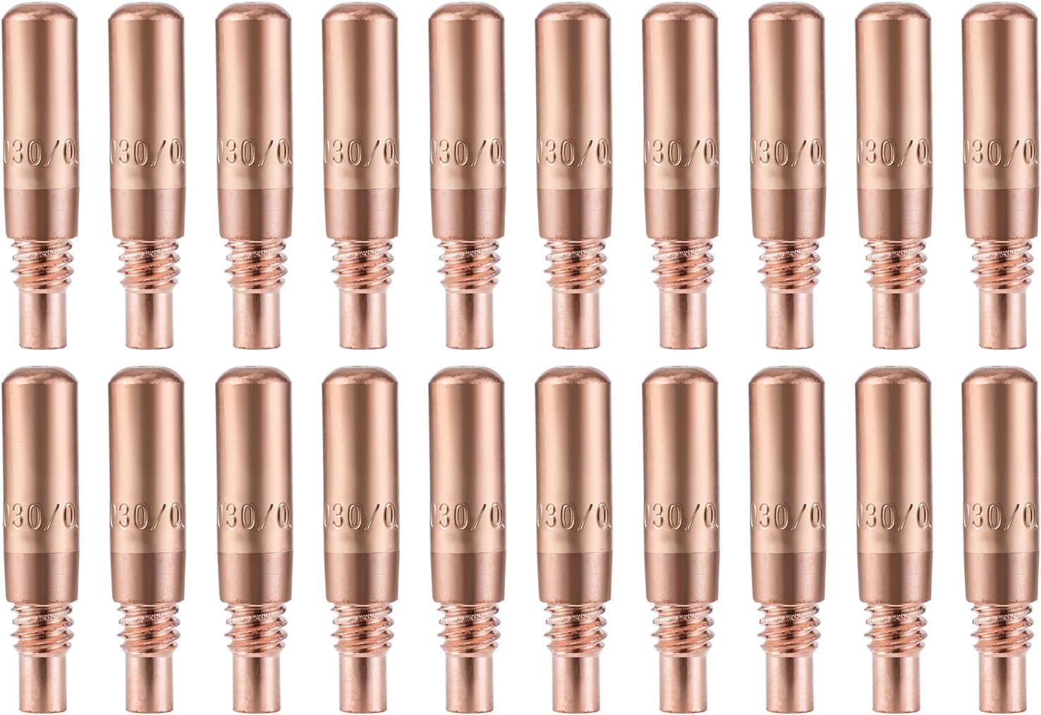 MIG Welding Contact Tips .035"(0.9mm) for Miller MDX Series MIG Gun Use with Miller MDX Diffuser D-M100 D-M250 T-M035 (20-PK)
